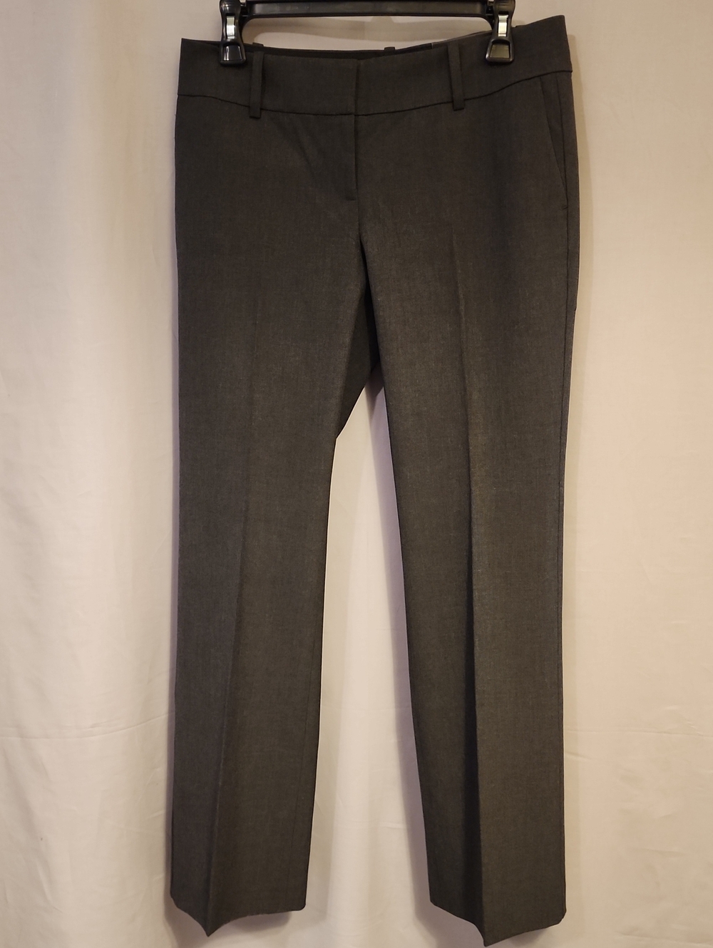Ann Taylor Straight-Leg Gray Dress Trousers